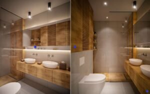 Scandinavian Bath room interior