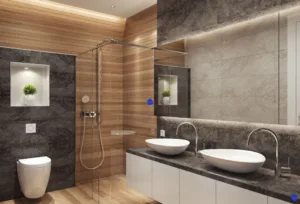Classic Emerald bath room interior Design