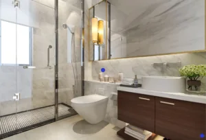 Classic Emerald bath rooms design interior